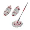 imageRubbermaid Microfiber Twist Mop Kit with 2 Refills Kit Machine Washable Builtin Wringer Lightweight Safe for All Floor Types Deep Cleaning for HomeBathroomGarageOfficeMicrofiber Twist Mop  Collapsible