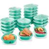 imageRubbermaid TakeAlongs Food Storage Containers Set of 26 ClearTeal