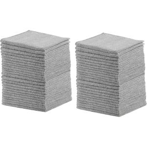 imageRubbermaid All Purpose Microfiber Cleaning Cloth Towels 50 Pack 12quotx12quot NonScratch ReusableWashable for CleaningWipingPolishing for HomeKitchenCar50Pack