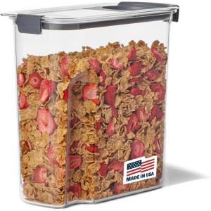 imageRubbermaid Brilliance Airtight Cereal Food Storage Container Shatterproof BPAFree and DishwasherSafe 32oz Capacity18Cup Cereal