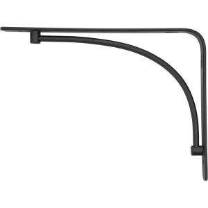 imageRubbermaid Decorative Shelf Bracket 6 x 8Inch Arch Black Stylish Shelving Organization System Asymmetrical design