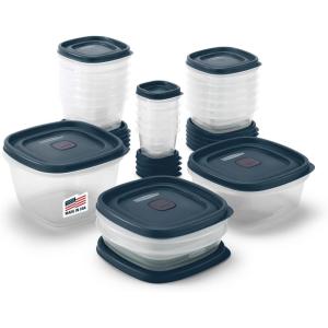 imageRubbermaid EasyFindLids Food Storage Containers in SpecialEdition Insignia Blue 42 PieceBlue
