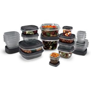 imageRubbermaid EasyFindLids Food Storage Containers in SpecialEdition Insignia Blue 42 PieceGrey