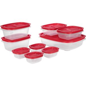 imageRubbermaid EasyStore Large Containers 18Piece Set Food Storage Containers Food Storage Containers with Lids