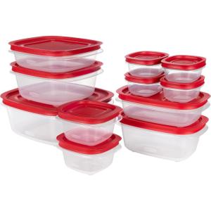 imageRubbermaid EasyStore Rectangle and Square Containers 22Piece Set Food Storage Containers Food Storage Containers with Lids