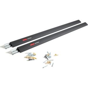 imageRubbermaid FastTrack Alloy Steel Garage Storage System Rail 84quot Extra Durable Garage Organization for Yard ToolsSports EquipmentLadders48 Rail 2Pack