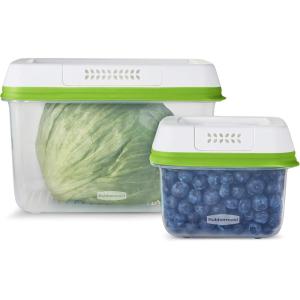 imageRubbermaid FreshWorks Produce Saver Large Produce Storage Containers 4 Piece Set2 count Pack of 1