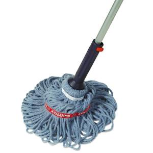 imageRubbermaid Microfiber Twist Mop Kit with 2 Refills Kit Machine Washable Builtin Wringer Lightweight Safe for All Floor Types Deep Cleaning for HomeBathroomGarageOfficeCotton Twist Mop