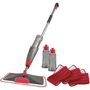 imageRubbermaid Reveal Spray Mop Floor Cleaning Kit 3 Reusable Microfiber Wet Pads 1 Refillable Bottle Cordless MultiSurface Mopping for All HomeBathroomOffice FloorsLegacy Design