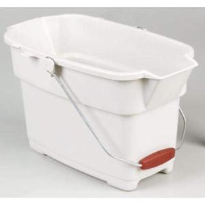 imageRubbermaid Roughneck Square Bucket 12Quart Blue Sturdy Pail Bucket Organizer Household Cleaning Supplies Projects Mopping Storage Comfortable Durable Grip Pour HandleBisque