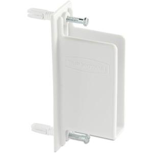 imageWall Mount Bracket 2 12 in Height 3 1116 in Width 4 12 in Length Plastic White