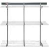 imageRubbermaid Fasttrack Rail Storage 36quotx12quot 3Shelf Kit 350 lbs Per Shelf for HomeGarageShedWorkshop Organization