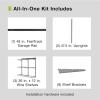 imageRubbermaid Fasttrack Rail Storage 36quotx12quot 3Shelf Kit 350 lbs Per Shelf for HomeGarageShedWorkshop Organization