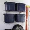 imageRubbermaid Roughneck Tote 18 Gal 6 Pack Made in USA Black ampamp Gray Rugged Plastic Stackable Storage Bins with Lids and Handles18 Gal  6 Pack