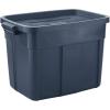 imageRubbermaid Roughneck Tote 31 Gal 3 Pack Made in USA Dark Indigo Metallic Rugged Plastic Stackable Storage Bins with Lids and HandlesVariety  10 Pack