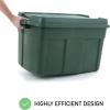 imageRubbermaid ECOSense Wheeled Storage Totes 40 Gal Pack of 2 Durable and Reusable Bins with Latching Lids for Garage or Home Organization Made From Recycled Materials37 Gal Pack of 3