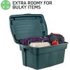imageRubbermaid ECOSense Wheeled Storage Totes 40 Gal Pack of 2 Durable and Reusable Bins with Latching Lids for Garage or Home Organization Made From Recycled Materials28 Gal  3 Pack
