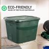imageRubbermaid ECOSense Wheeled Storage Totes 40 Gal Pack of 2 Durable and Reusable Bins with Latching Lids for Garage or Home Organization Made From Recycled Materials18 Gal  6 Pack