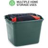 imageRubbermaid ECOSense Wheeled Storage Totes 40 Gal Pack of 2 Durable and Reusable Bins with Latching Lids for Garage or Home Organization Made From Recycled Materials18 Gal  6 Pack