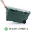 imageRubbermaid ECOSense Wheeled Storage Totes 40 Gal Pack of 2 Durable and Reusable Bins with Latching Lids for Garage or Home Organization Made From Recycled Materials40 Gal Wheeled  2 Pack