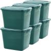 imageRubbermaid ECOSense Wheeled Storage Totes 40 Gal Pack of 2 Durable and Reusable Bins with Latching Lids for Garage or Home Organization Made From Recycled Materials18 Gal  6 Pack