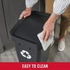 imageRubbermaid Swing Top Recycling Container Easy Access Disposal and Slim Modern Recycle Bin with Lid 122 Gallon Capacity Black for HomeKitchenHotelLobbyOfficeGarage