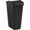 imageRubbermaid Swing Top Waste Container for Home and Kitchen Easy Access Disposal and Slim Modern Trash Can with Lid 122 Gallon Capacity Blac for HomeKitchenGarageApartment